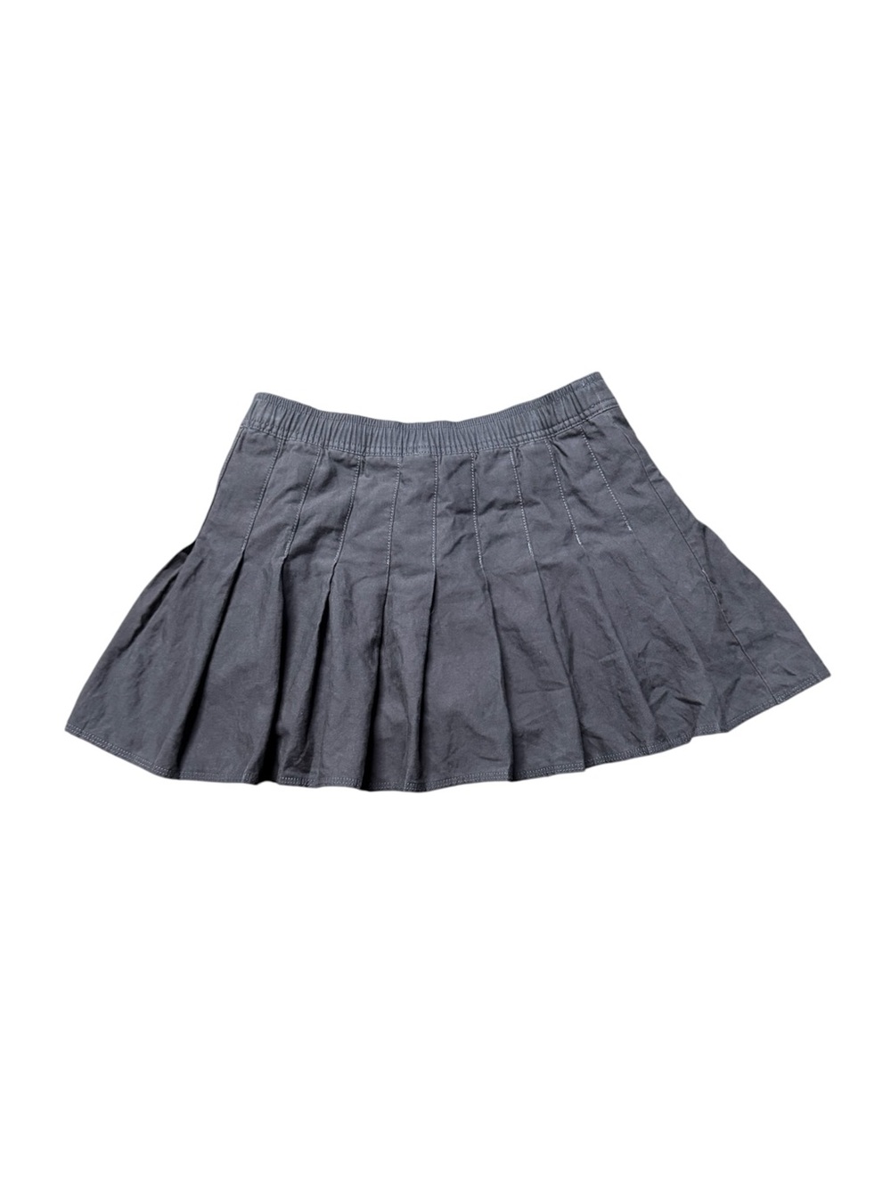 Abercrombie Kids Blue Pleated Skater Skirt Girls Size 11/12 Elastic Waist